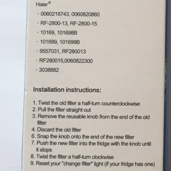 EcoAqua Refrigerator Water Filter EFF-6025A - Picture 5 of 5